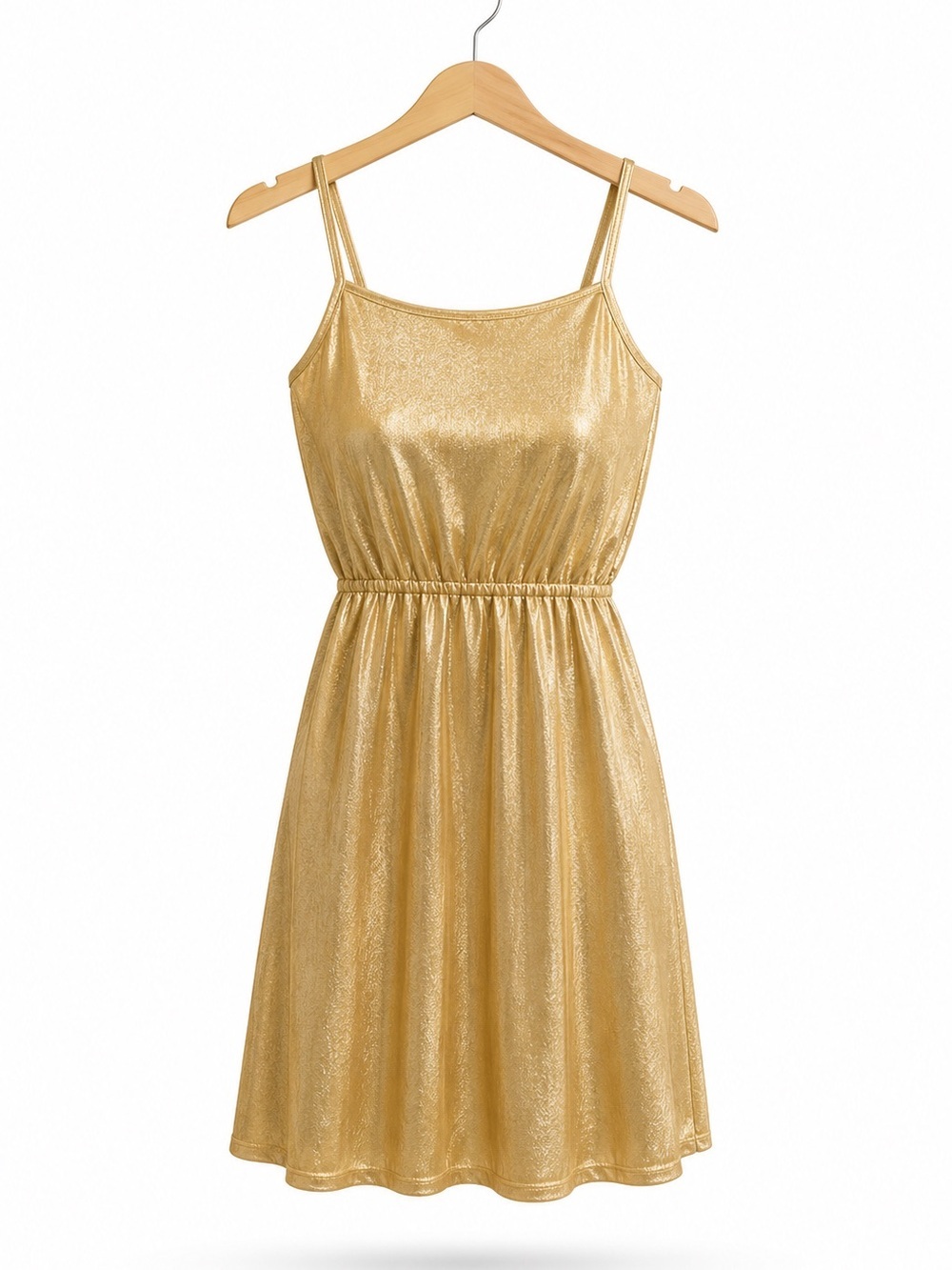 Wild Blue Sadie Robertson Gold Metallic Dress Women’s Small Sleeveless Party
